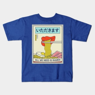 Ramen lips Kids T-Shirt